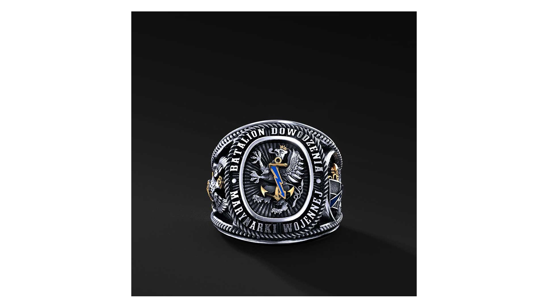 Pierścień Batalionu Dowodzenia Marynarki Wojennej | Enigma Jubiler
