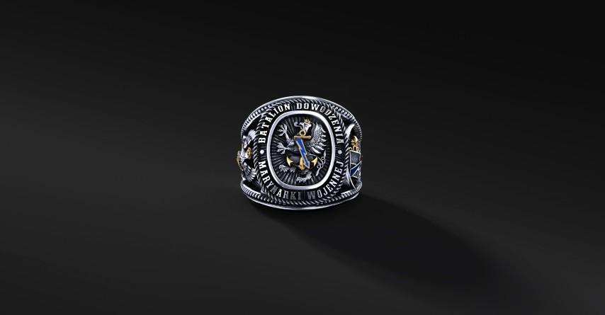 Pierścień Batalionu Dowodzenia Marynarki Wojennej | Enigma Jubiler