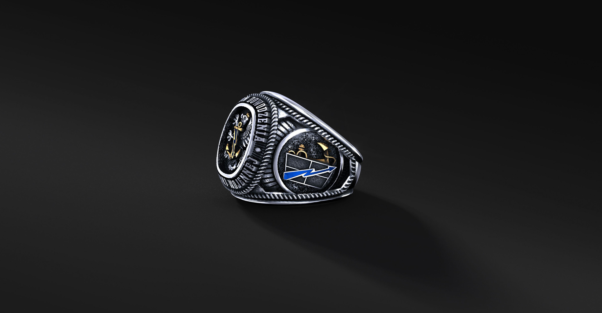 Pierścień Batalionu Dowodzenia Marynarki Wojennej | Enigma Jubiler