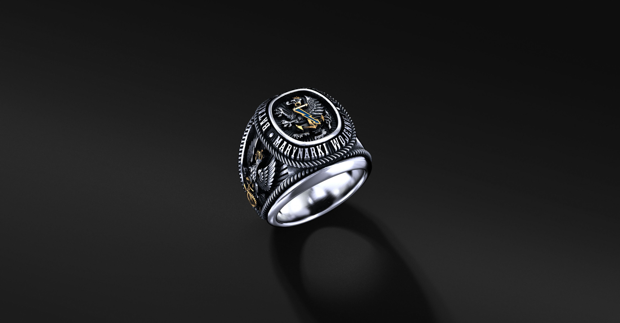 Pierścień Batalionu Dowodzenia Marynarki Wojennej | Enigma Jubiler