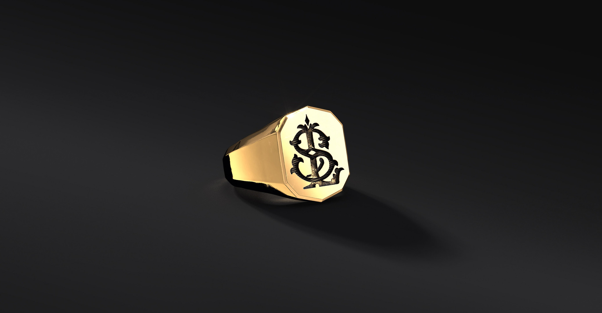 Sygnet Na Zamówienie "Monogram" | Enigma Jubiler