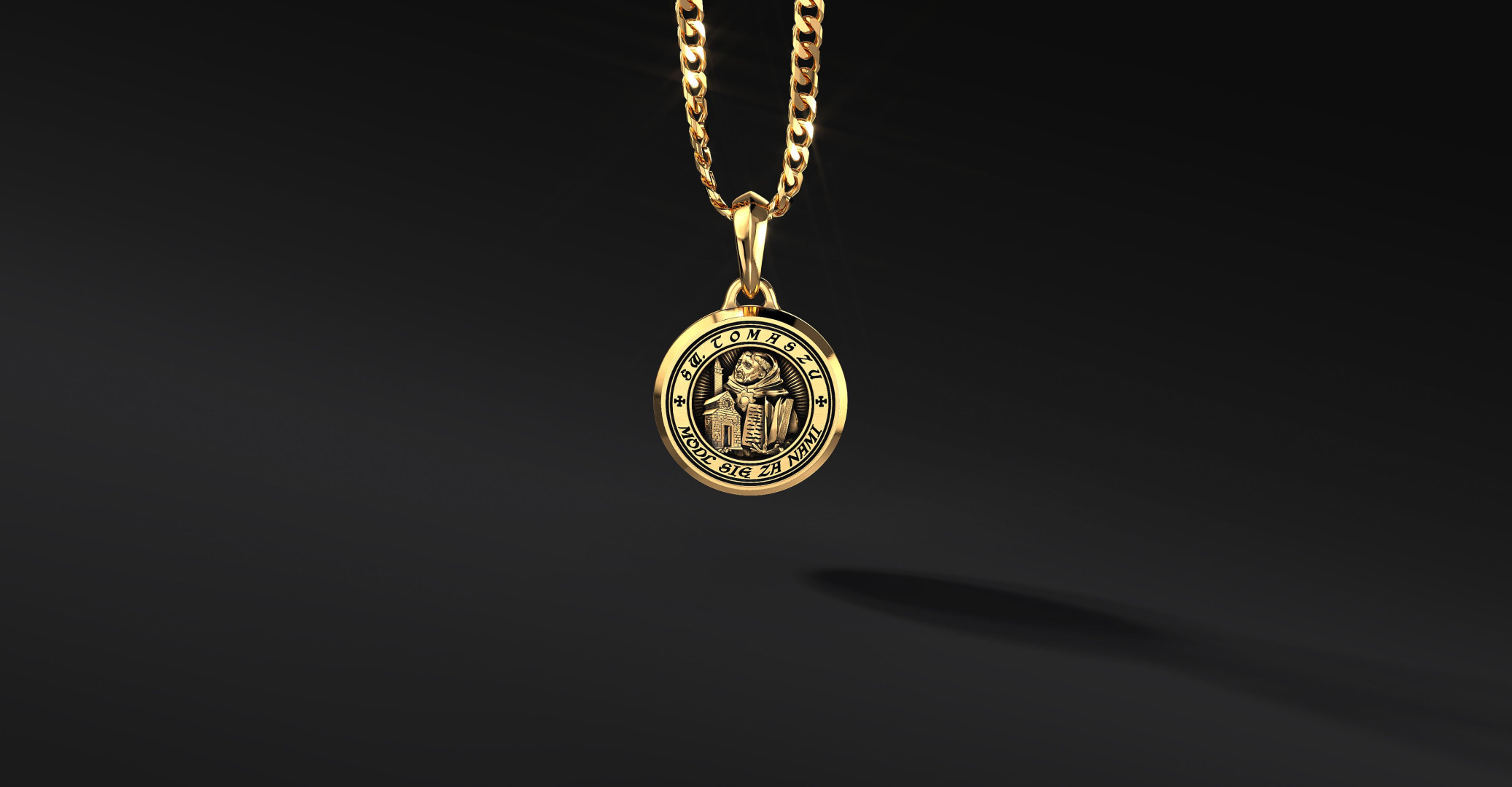 Medalik ze Św.Tomaszem  I ENIGMA Jubiler