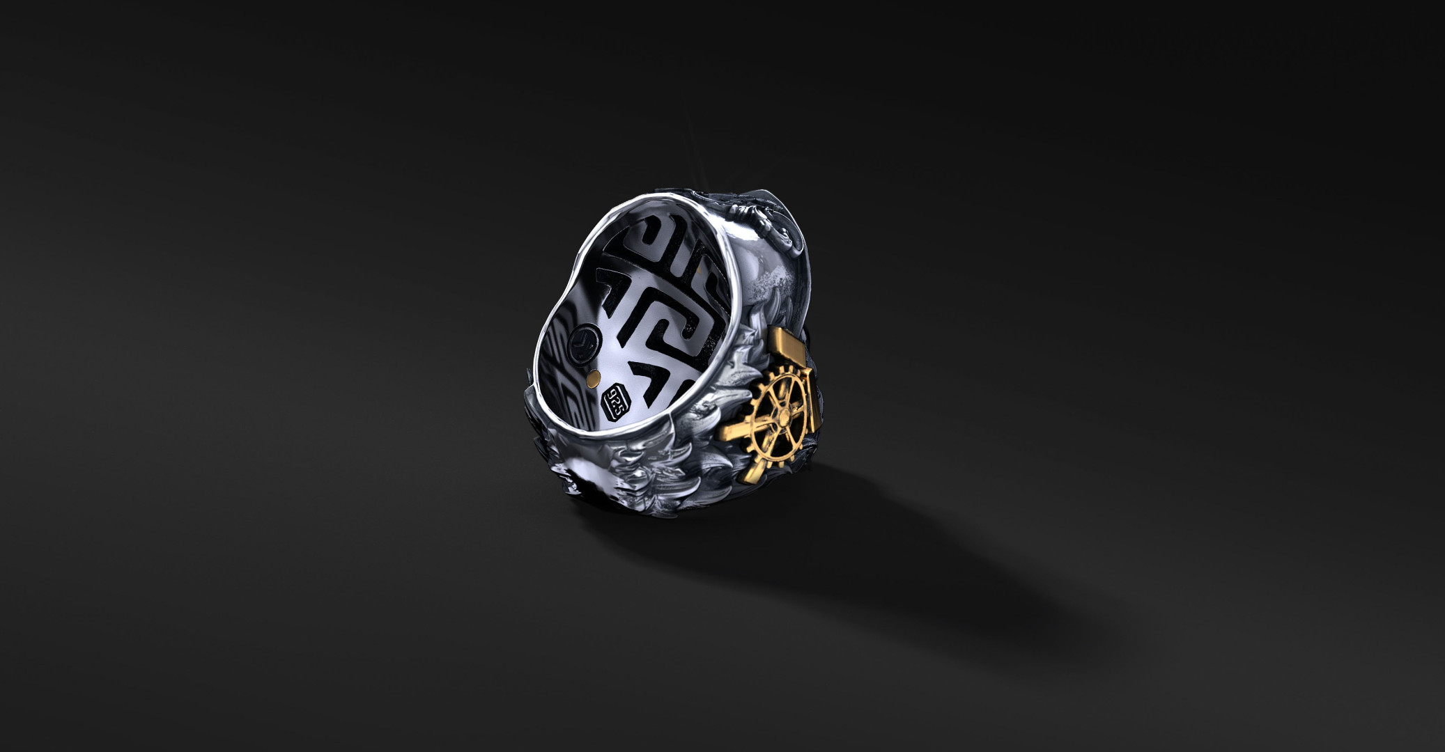 Sygnet Hefajstos: Srebrno-Brązowy Wizerunek Greckiego Boga Sygnet Hefajstos: Srebrno-Brązowy Wizerunek Greckiego Boga