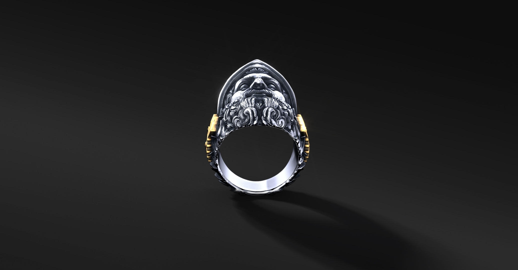 Sygnet Hefajstos: Srebrno-Brązowy Wizerunek Greckiego Boga Sygnet Hefajstos: Srebrno-Brązowy Wizerunek Greckiego Boga