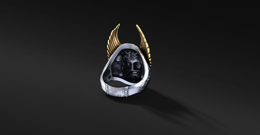 Sygnet Hermes: Wizerunek Boga ze Złotymi Skrzydłami