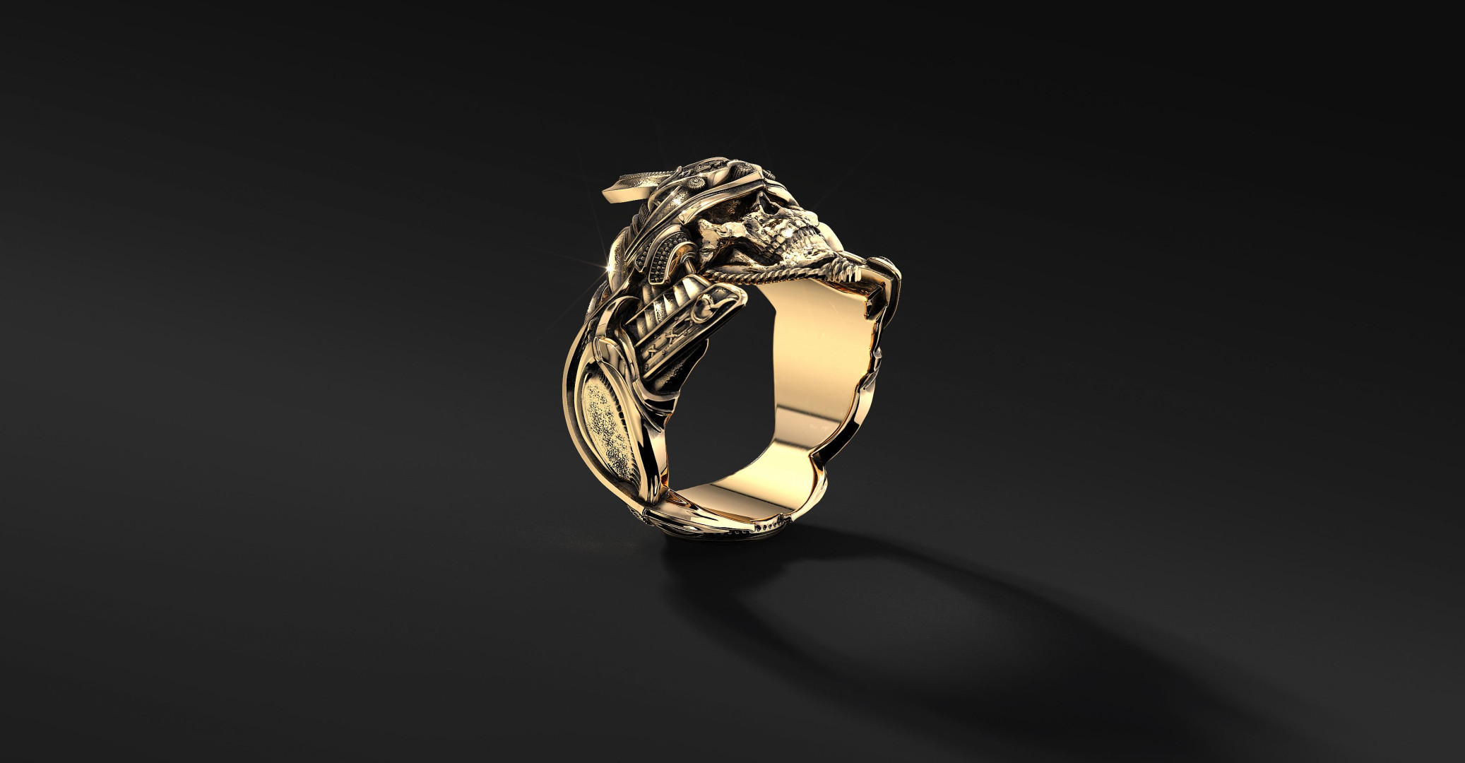 Sygnet Bushido Au 14k  I ENIGMA Jubiler