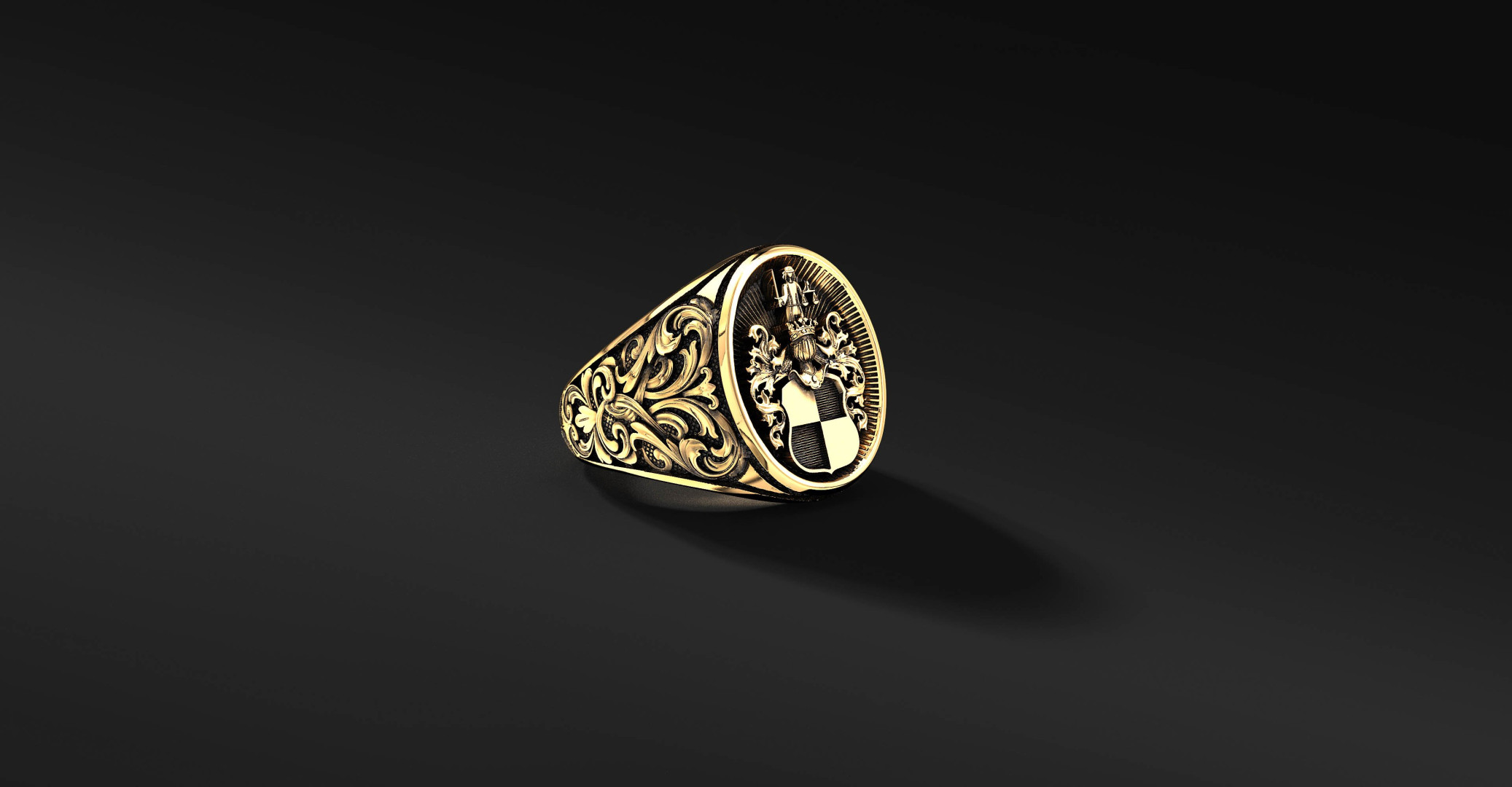 Sygnet Rodowy z Herbem na zamówienie | Enigma Jubiler