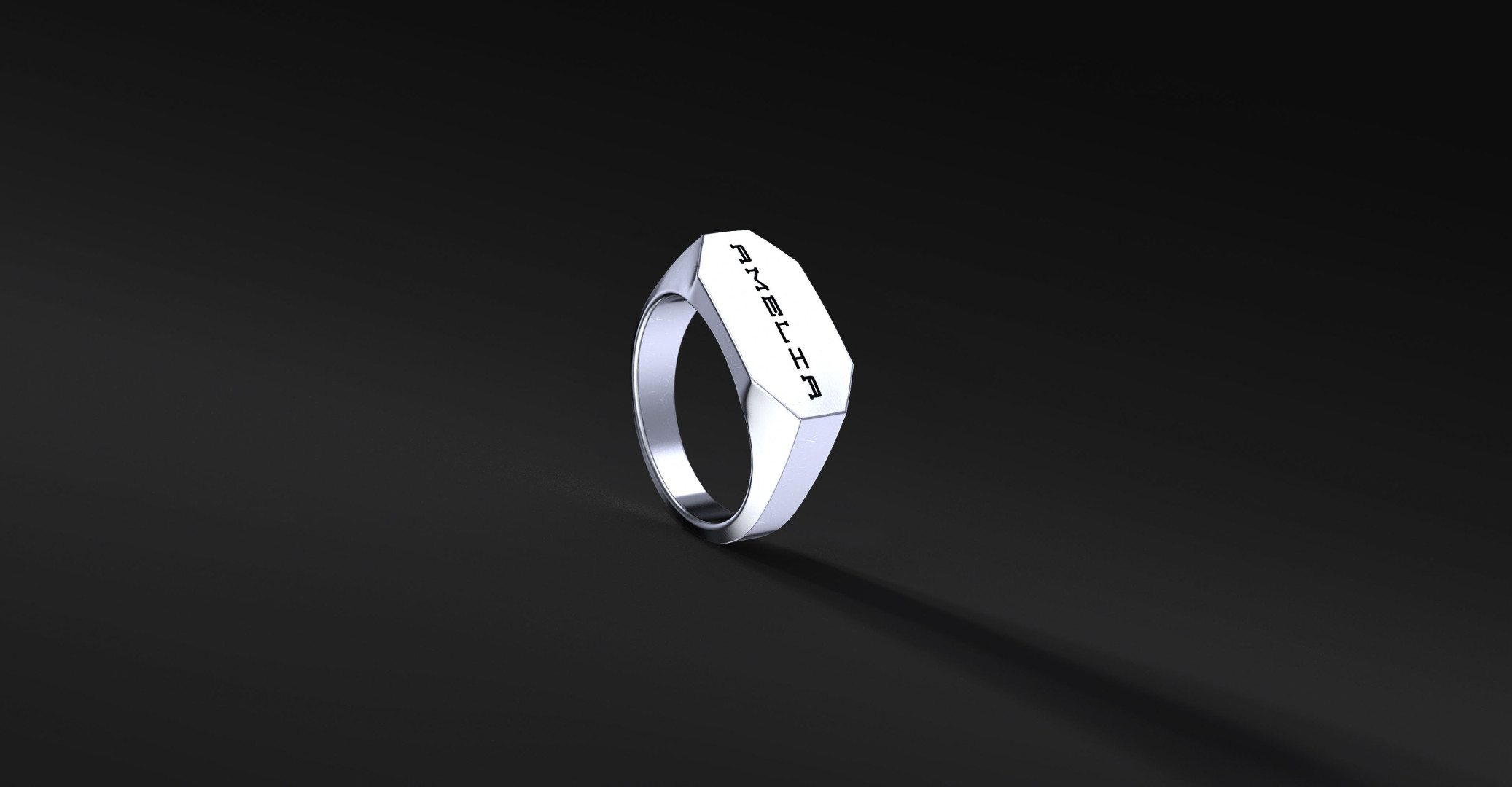 Sygnet Classic Signature - Personalizowana Biżuteria z Metali Szlachetnych