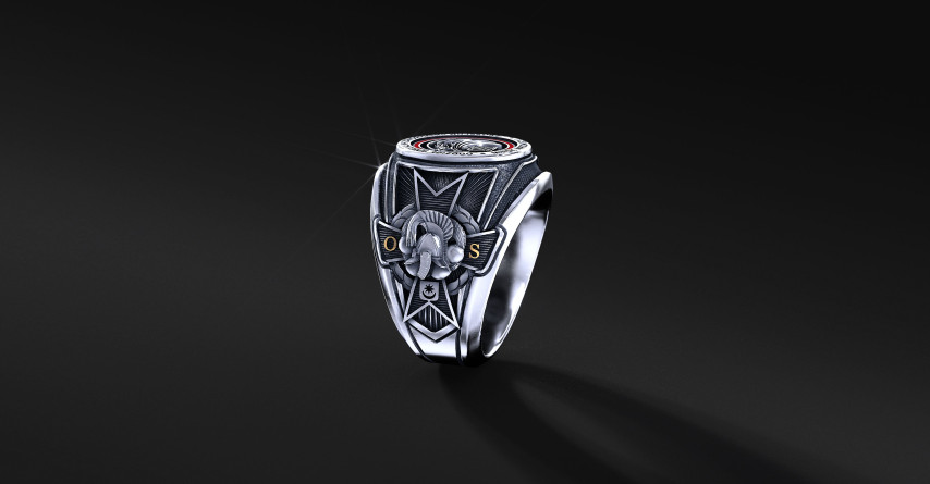 Pierścień Oddziału Specjalnego Żandarmerii Wojskowej Mińsk Mazowiecki | Enigma Jubiler