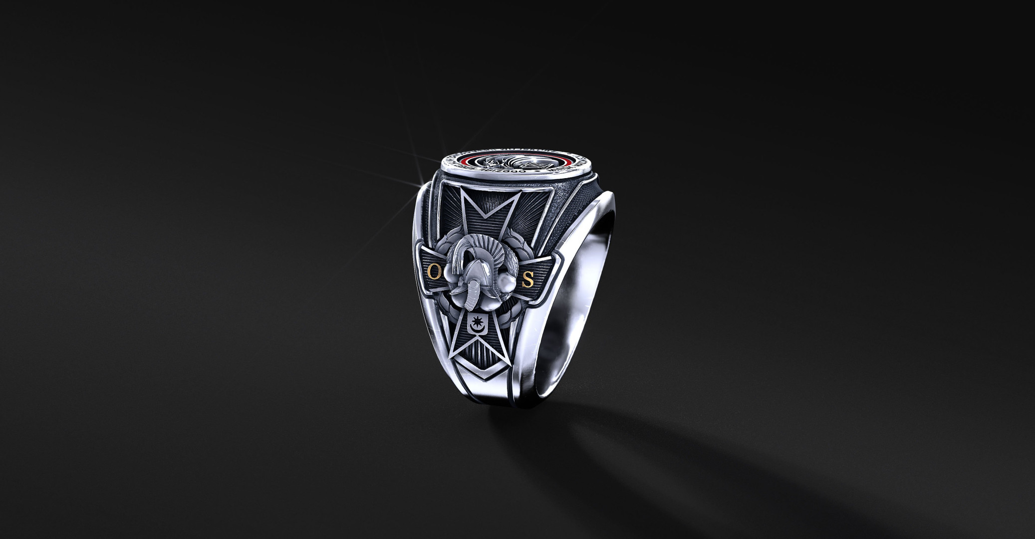 Pierścień Oddziału Specjalnego Żandarmerii Wojskowej Mińsk Mazowiecki | Enigma Jubiler