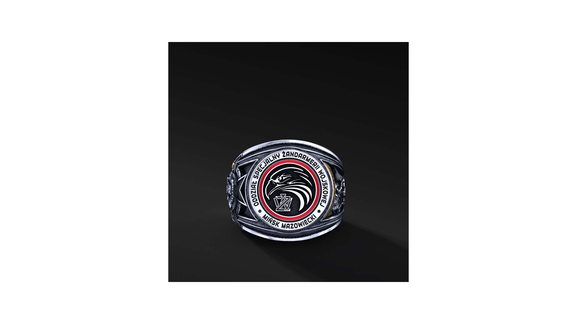 Pierścień Oddziału Specjalnego Żandarmerii Wojskowej Mińsk Mazowiecki | Enigma Jubiler