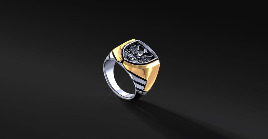 IRON FALCON - sygnet od Enigma Jubiler, symbol siły i nowoczesności