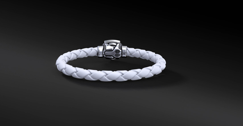 Bransoleta WKS Interlock White Srebro 925 | Enigma Jubiler