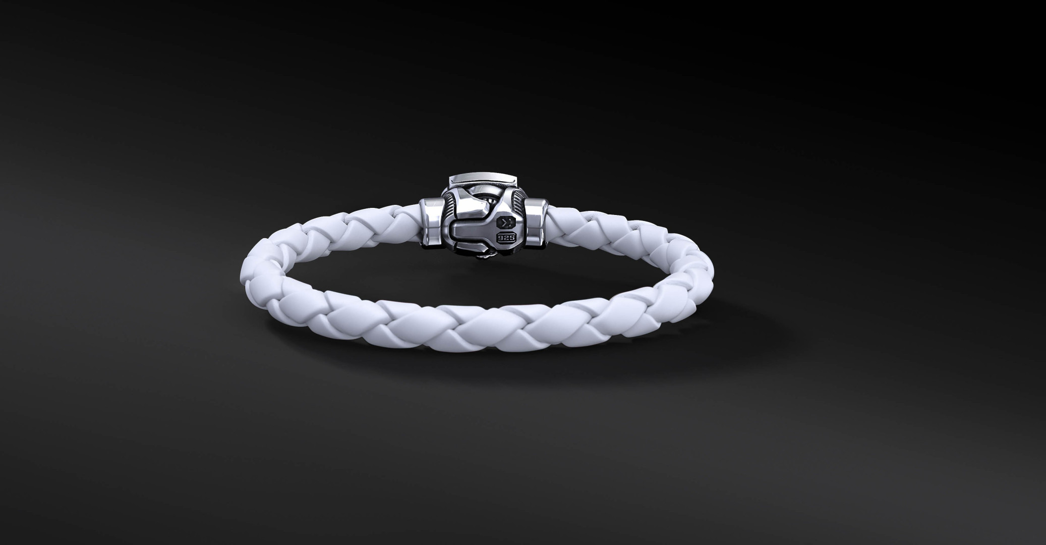 Bransoleta WKS Interlock White Srebro 925 | Enigma Jubiler