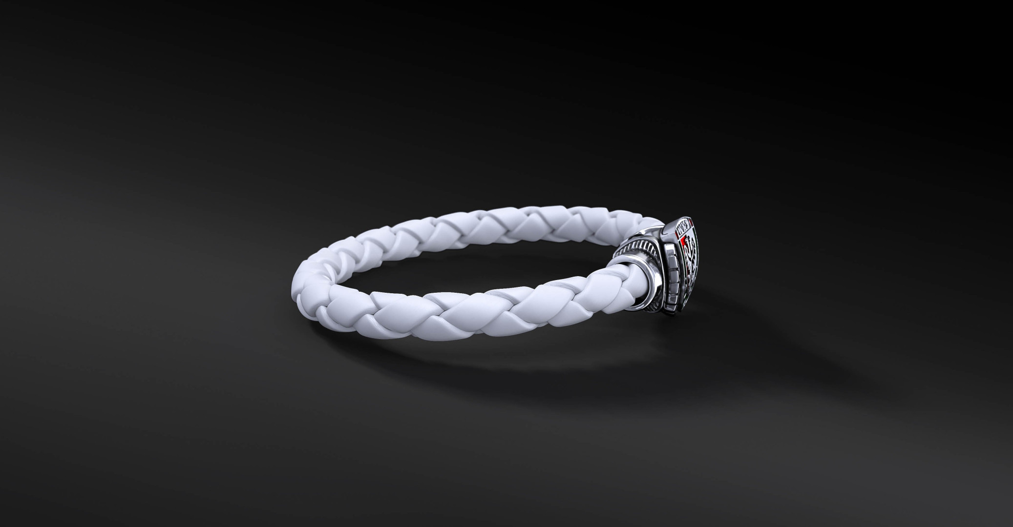 Bransoleta WKS Interlock White Srebro 925 | Enigma Jubiler