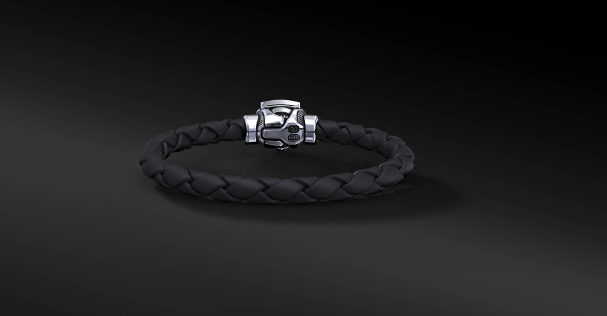Bransoleta WKS Interlock Black Srebro 925 | Enigma Jubiler Bransoleta WKS Interlock Black Srebro 925 | Enigma Jubiler