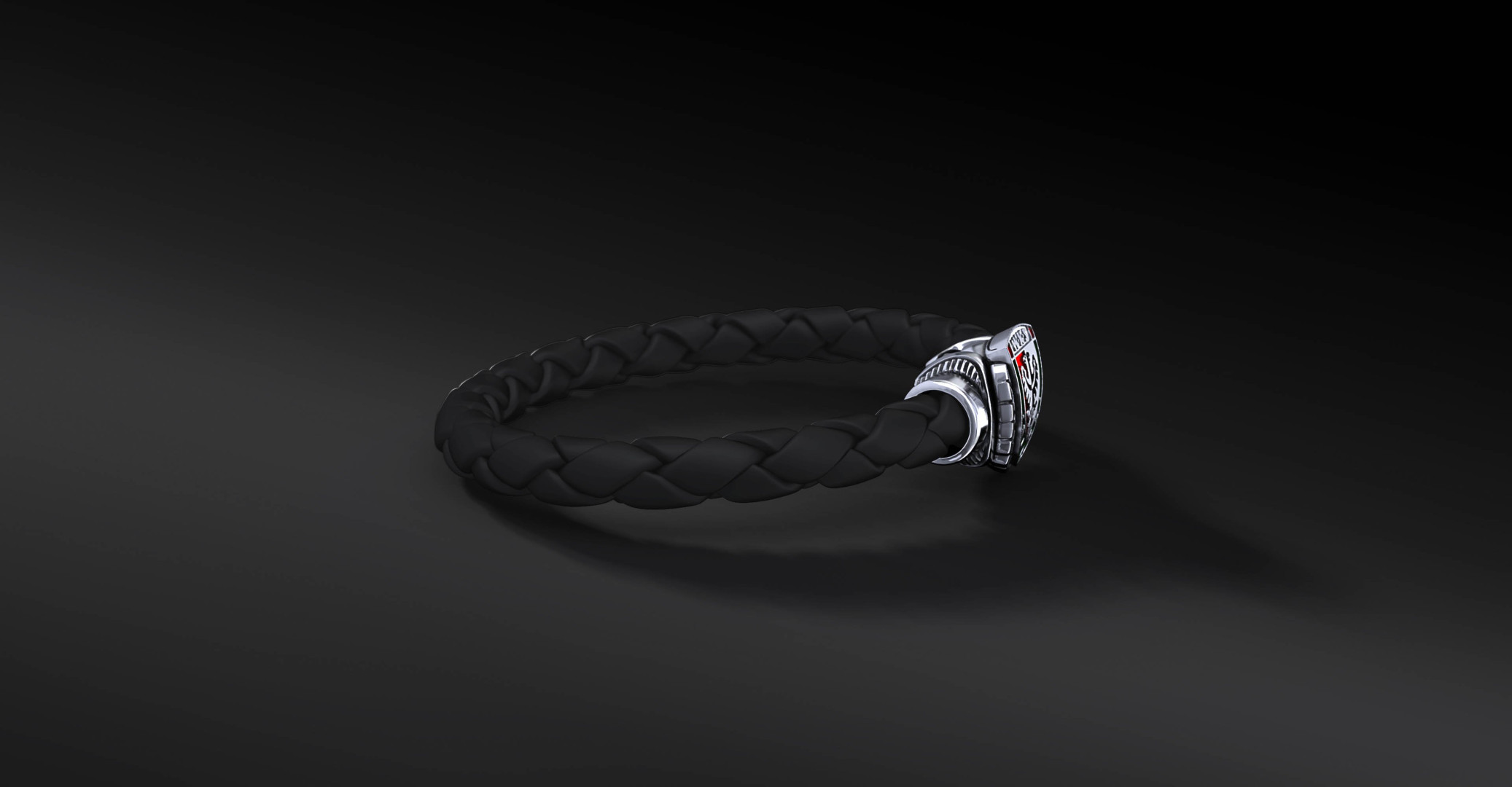 Bransoleta WKS Interlock Black Srebro 925 | Enigma Jubiler Bransoleta WKS Interlock Black Srebro 925 | Enigma Jubiler