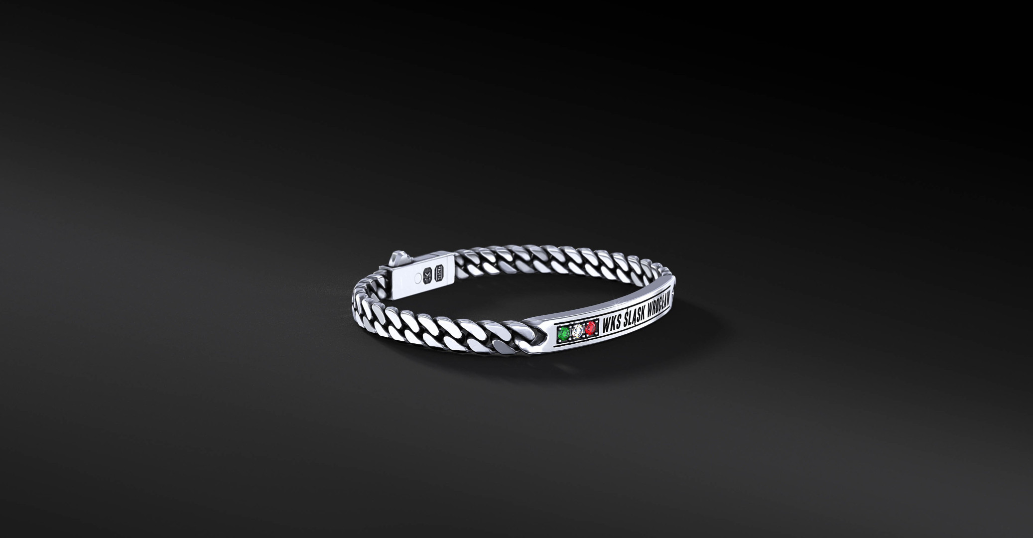 Bransoleta WKS ID Tag 6 mm Srebro 925 | Enigma Jubiler Bransoleta WKS ID Tag 6 mm Srebro 925 | Enigma Jubiler