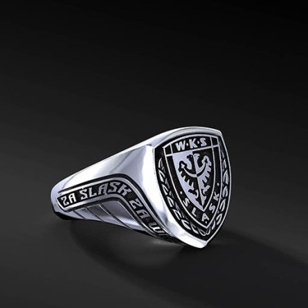 Sygnet WKS Iron Mono Srebro 925 | Enigma Jubiler