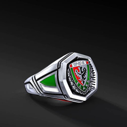 Sygnet WKS Octagon Color Srebro 925 | Enigma Jubiler