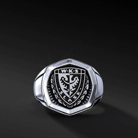 Sygnet WKS Octagon Mono Srebro 925 | Enigma Jubiler