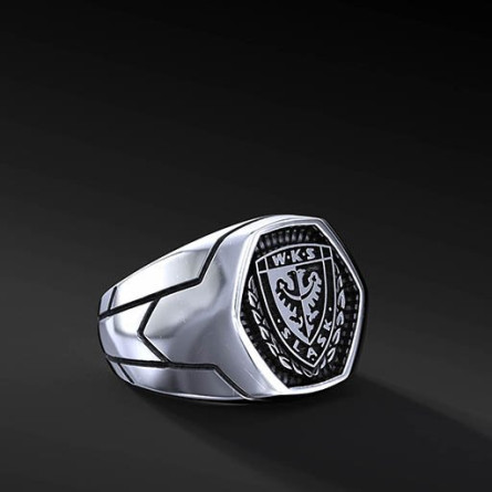 Sygnet WKS Armor Mono Srebro 925 | Enigma Jubiler