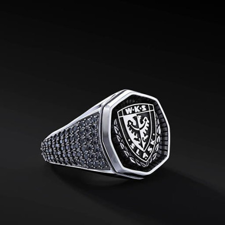 Sygnet WKS Pave Mono Srebro 925 | Enigma Jubiler