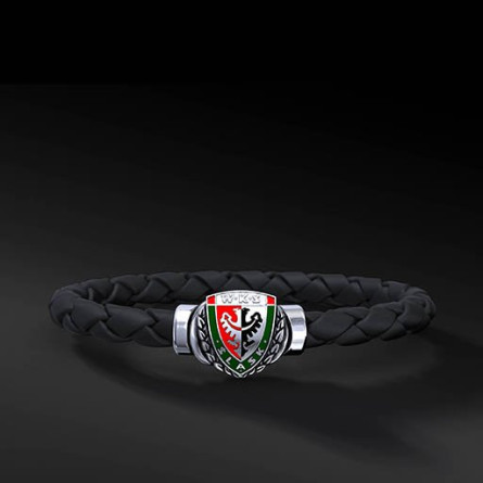 Bransoleta WKS Interlock Black Srebro 925 | Enigma Jubiler