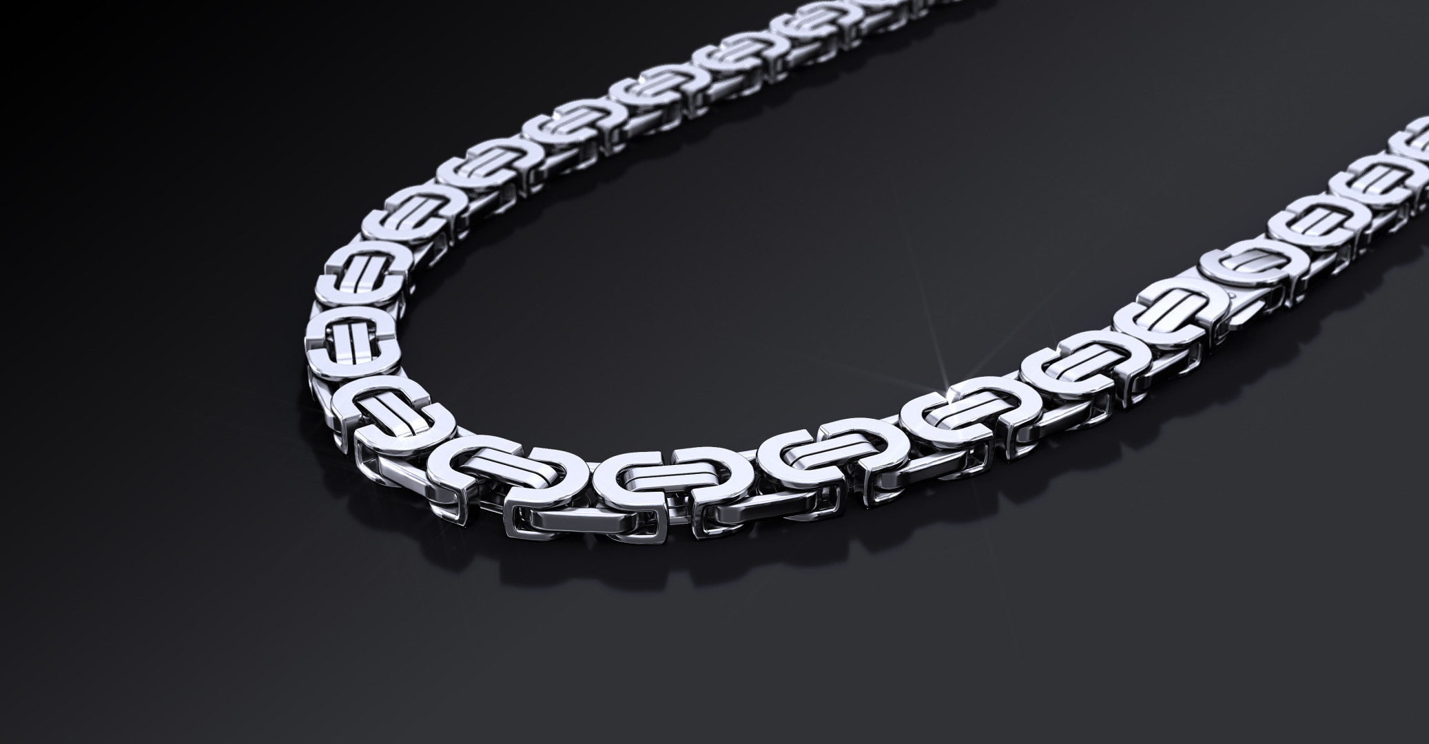 Srebrna Bizantyjka "Top Boy" – Srebro 925, Łańcuszek z Serialu Netflix Srebrna Bizantyjka "Top Boy" – Srebro 925, Łańcuszek z Serialu Netflix