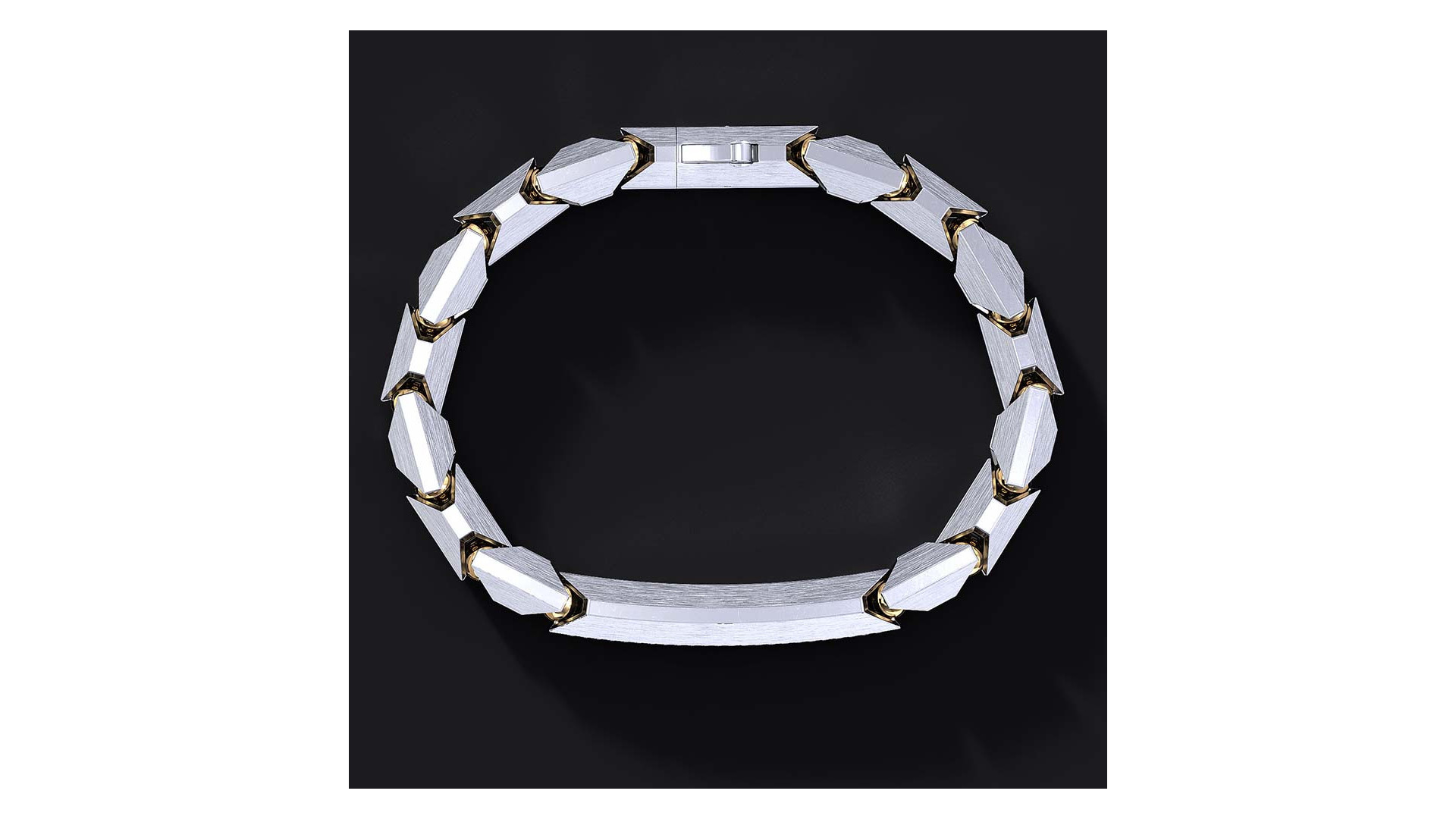 Bransoleta "Ironclad Pave" – Srebrna Bransoletka 925 z Cyrkoniami