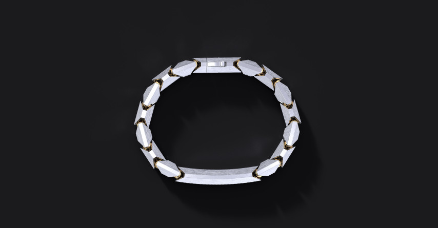 Bransoleta "Ironclad Pave" – Srebrna Bransoletka 925 z Cyrkoniami