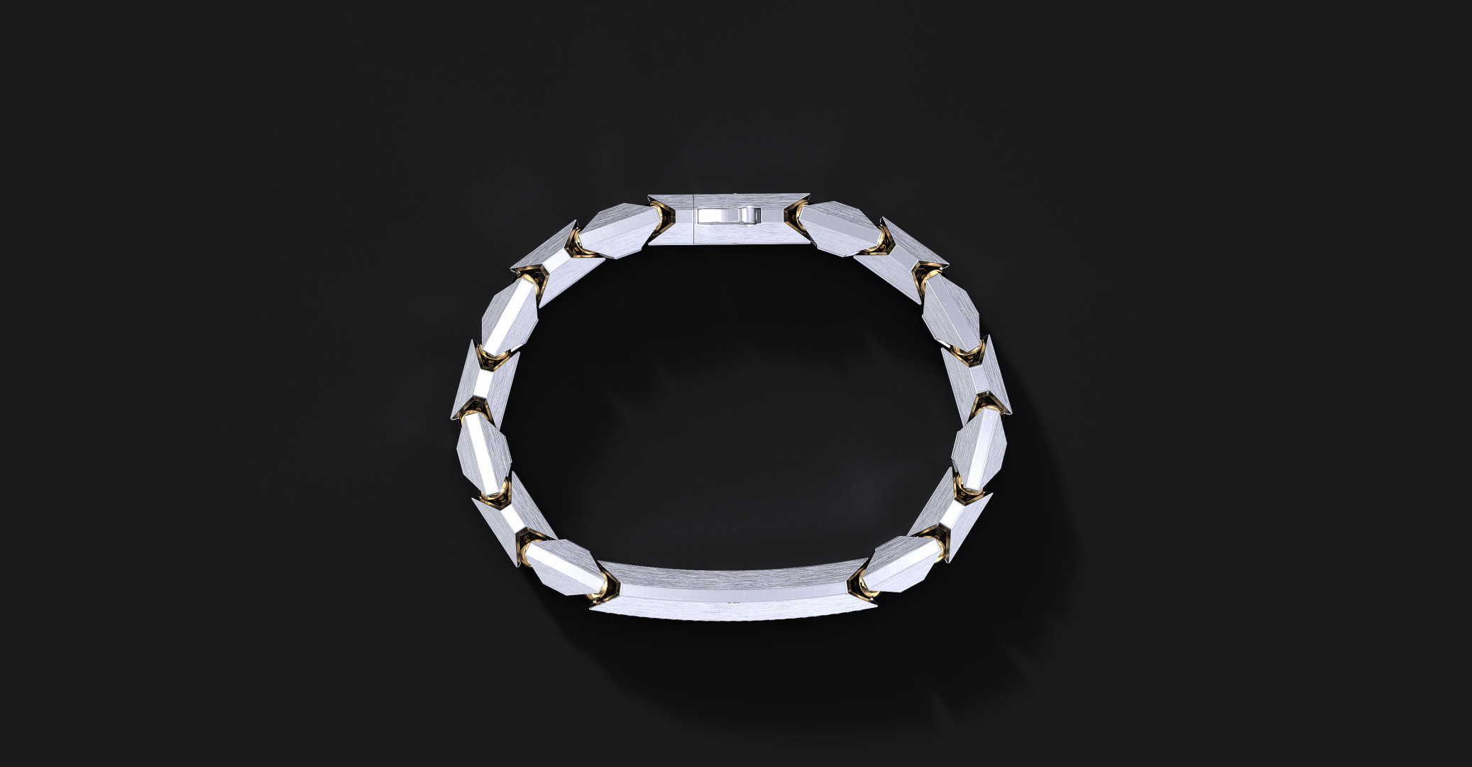 Bransoleta "Ironclad Pave" – Srebrna Bransoletka 925 z Cyrkoniami