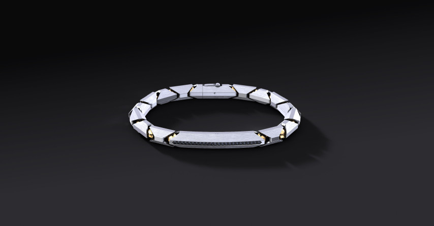 Bransoleta "Ironclad Pave" – Srebrna Bransoletka 925 z Cyrkoniami