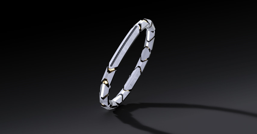 Bransoleta "Ironclad Pave" – Srebrna Bransoletka 925 z Cyrkoniami