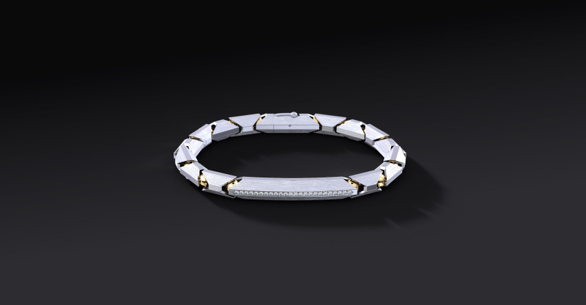 Bransoleta "Ironclad Pave" – Srebrna Bransoletka 925 z Cyrkoniami