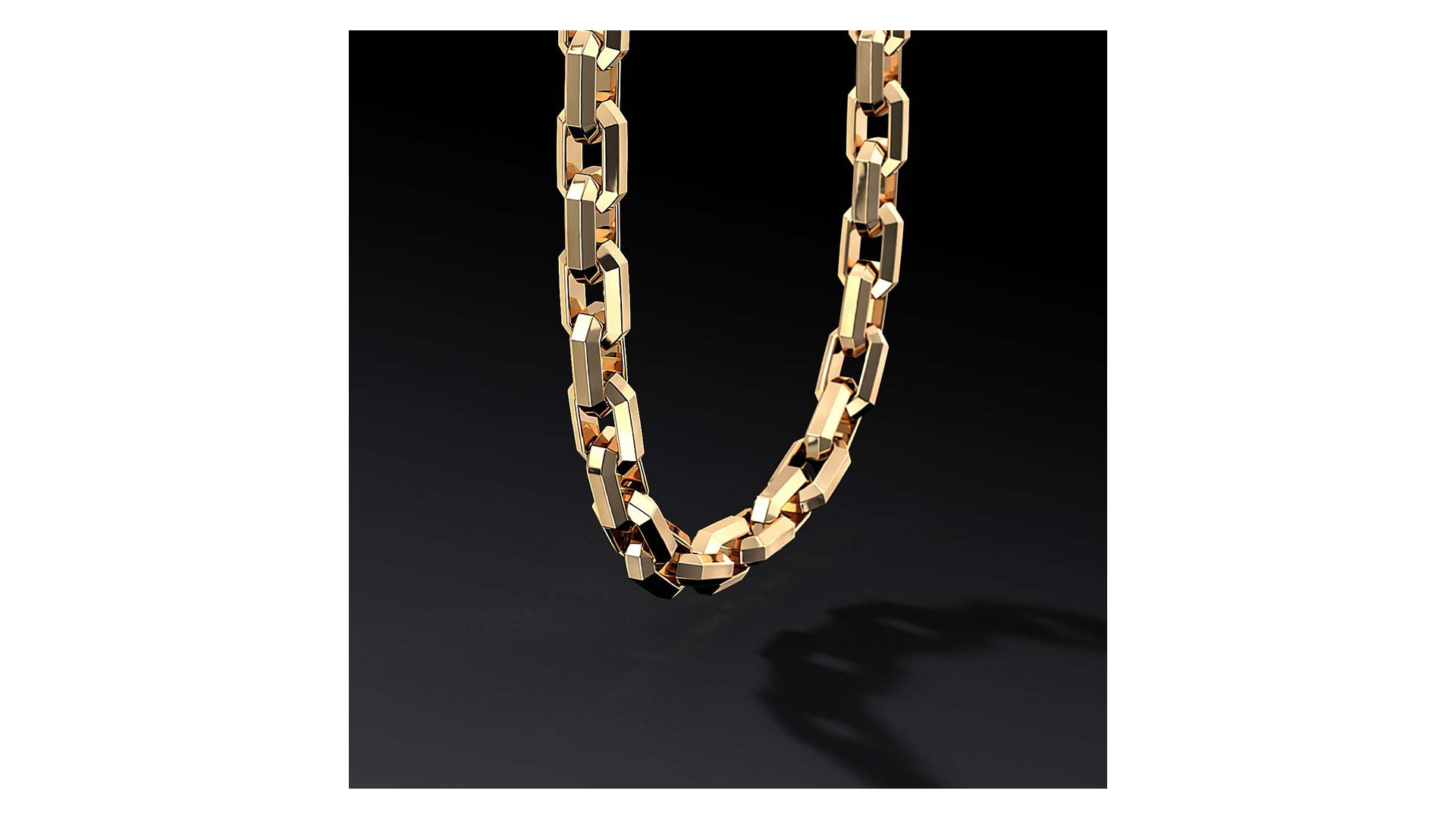 Łańcuch "Vanguard" 8mm – Złoty Łańcuch Męski