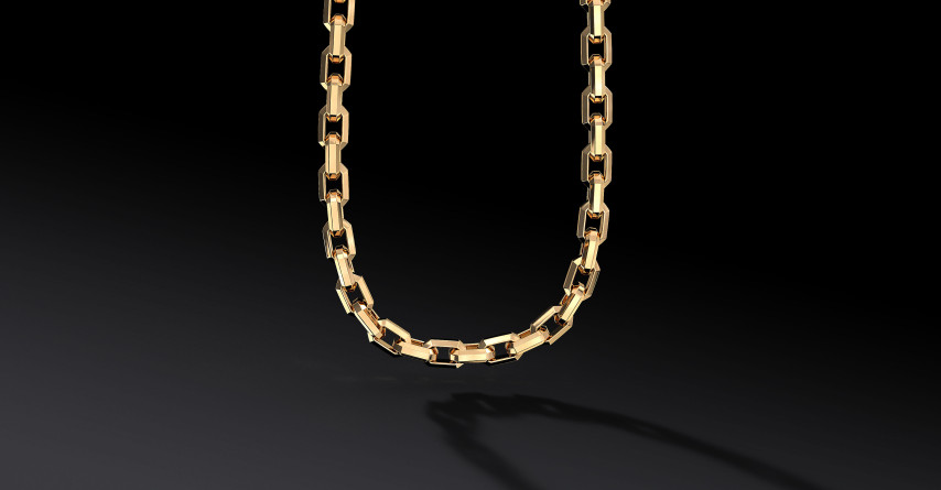 Łańcuch "Vanguard" 8mm – Złoty Łańcuch Męski