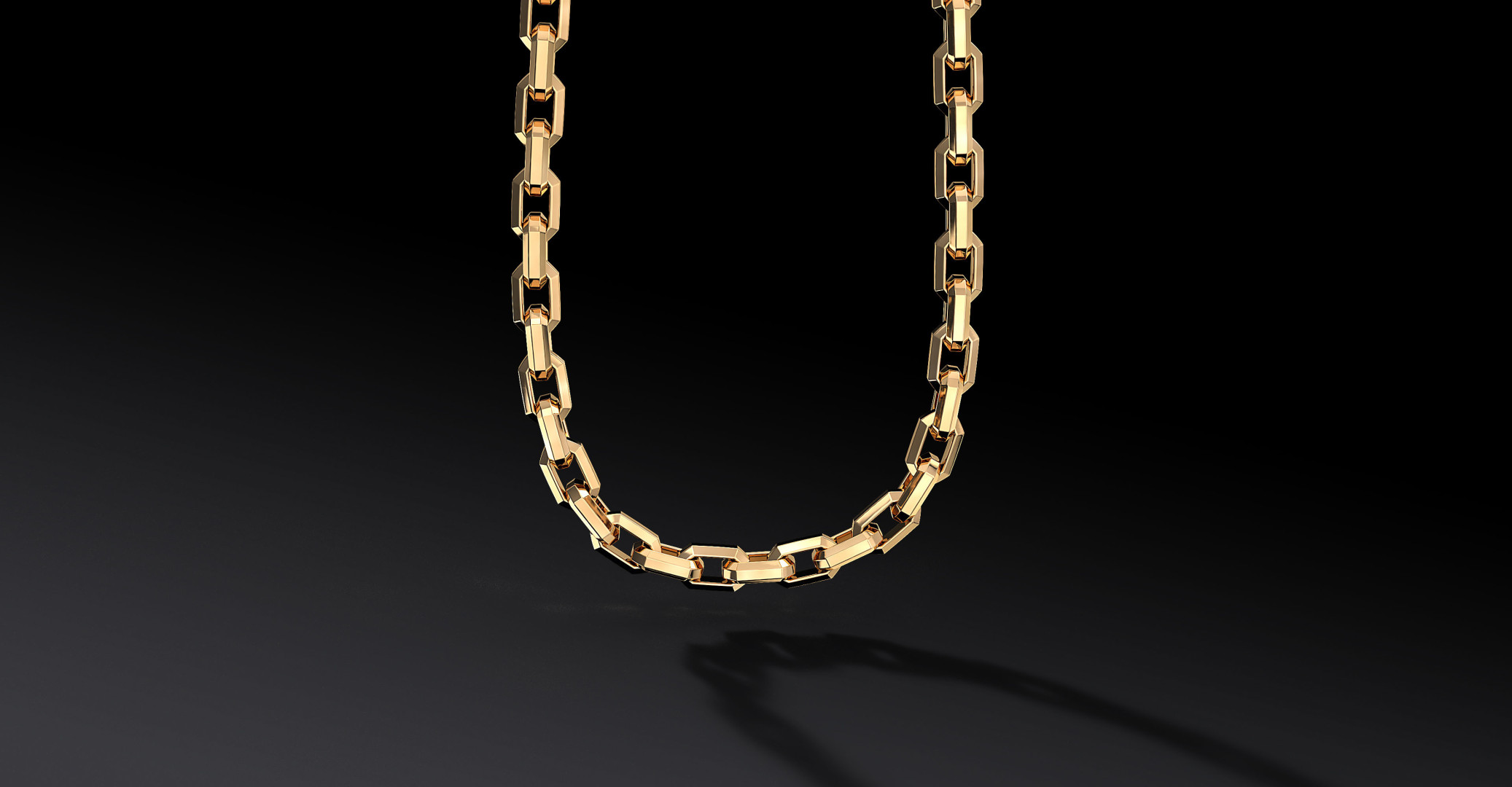 Łańcuch "Vanguard" 8mm – Złoty Łańcuch Męski