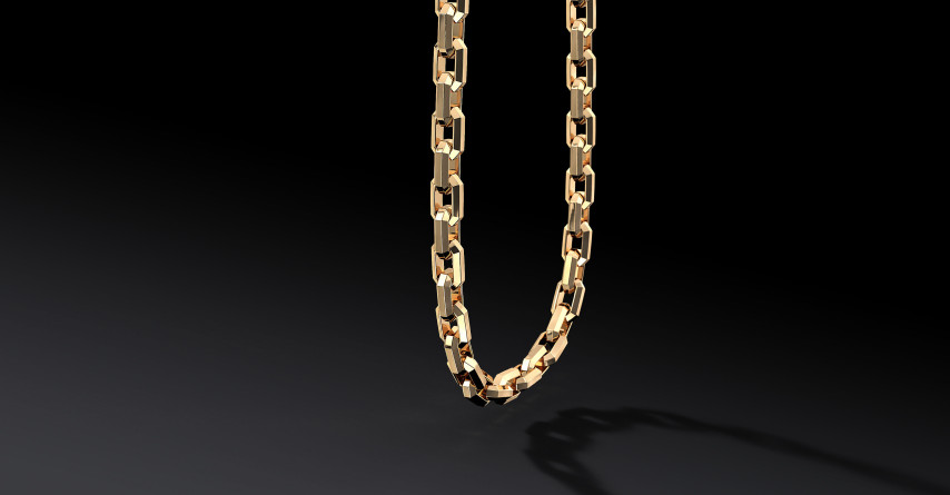 Łańcuch "Vanguard" 8mm – Złoty Łańcuch Męski