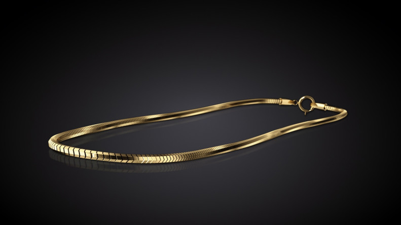 Łańcuszek Męski Pozłacany Linka "Octagon" Ag 925 I ENIGMA Jubiler