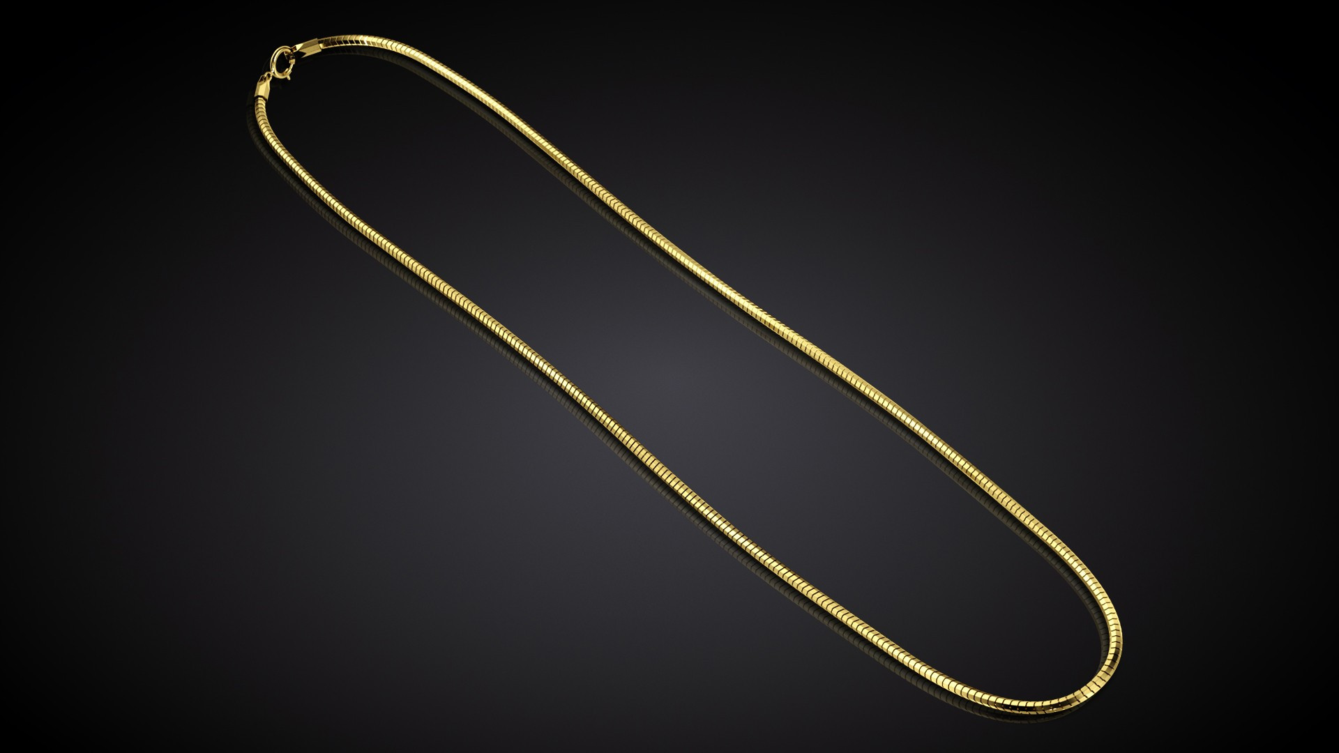 Łańcuszek Męski Pozłacany Linka "Octagon" Ag 925 I ENIGMA Jubiler