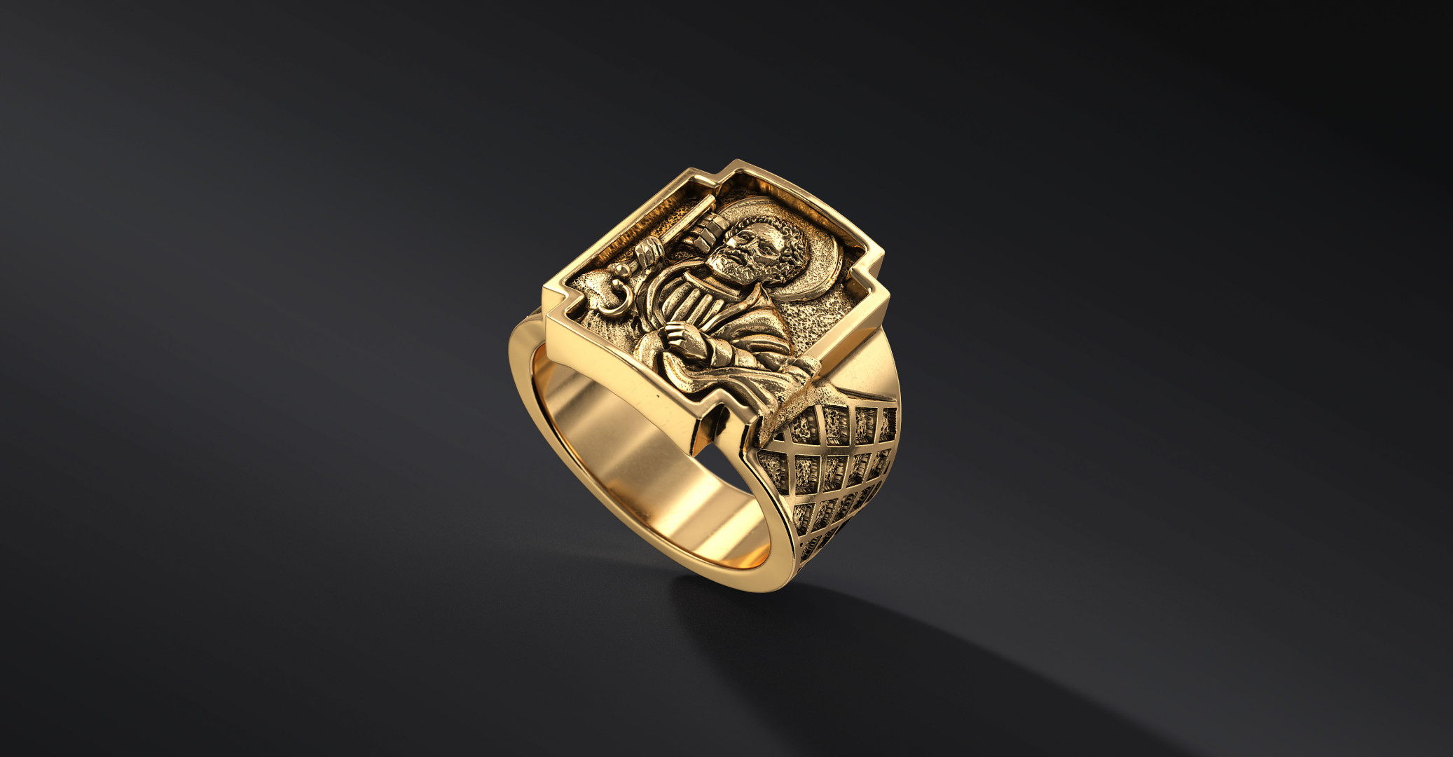 Pierścień Rybaka Leona XIV - Brąz