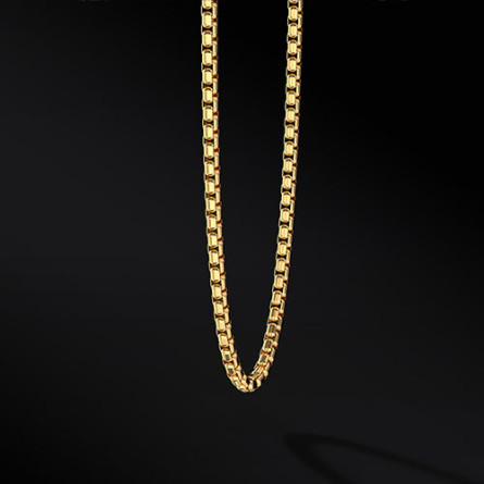 Łańcuszek Złota Kostka 3mm Stal Szlachetna I ENIGMA Jubiler