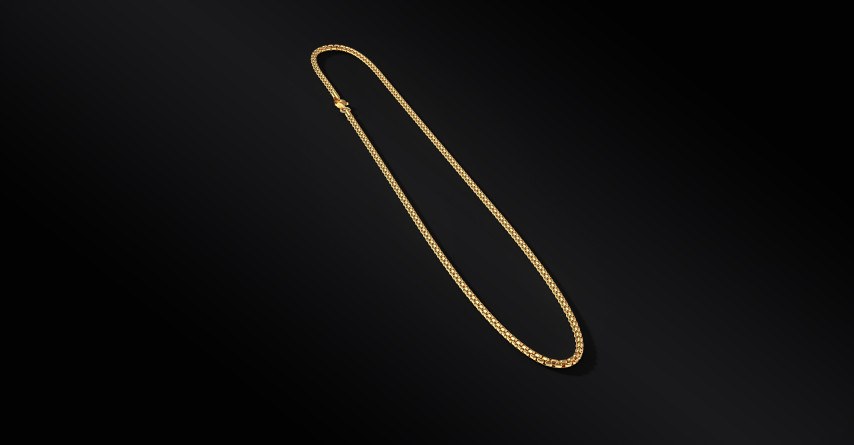 Łańcuszek Złota Kostka 3mm Stal Szlachetna I ENIGMA Jubiler Łańcuszek Złota Kostka 3mm Stal Szlachetna I ENIGMA Jubiler