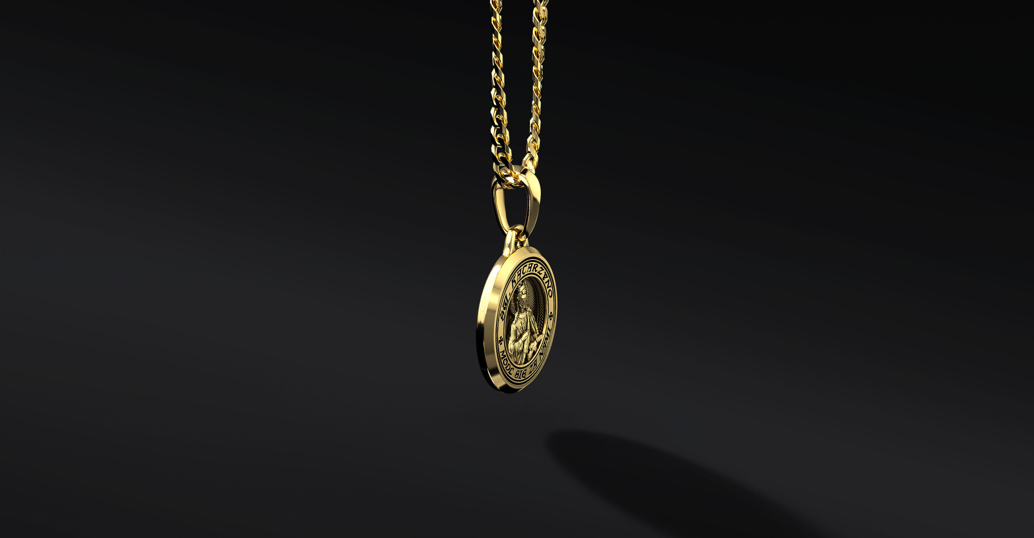 Złoty Medalik ze św. Katarzyną  I ENIGMA Jubiler