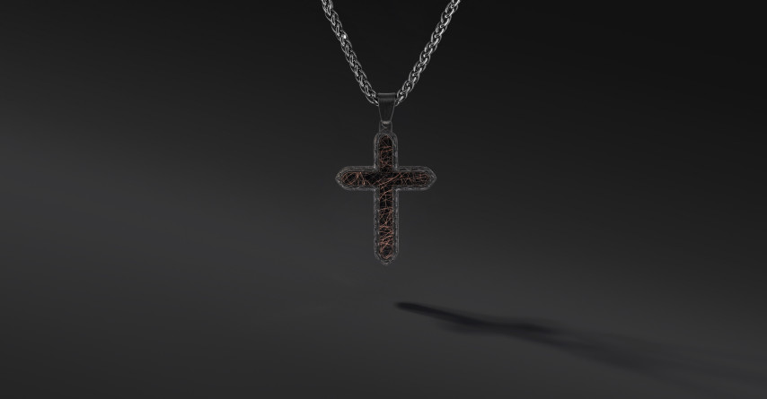 Krzyżyk „Altara” – stal szlachetna z łańcuszkiem