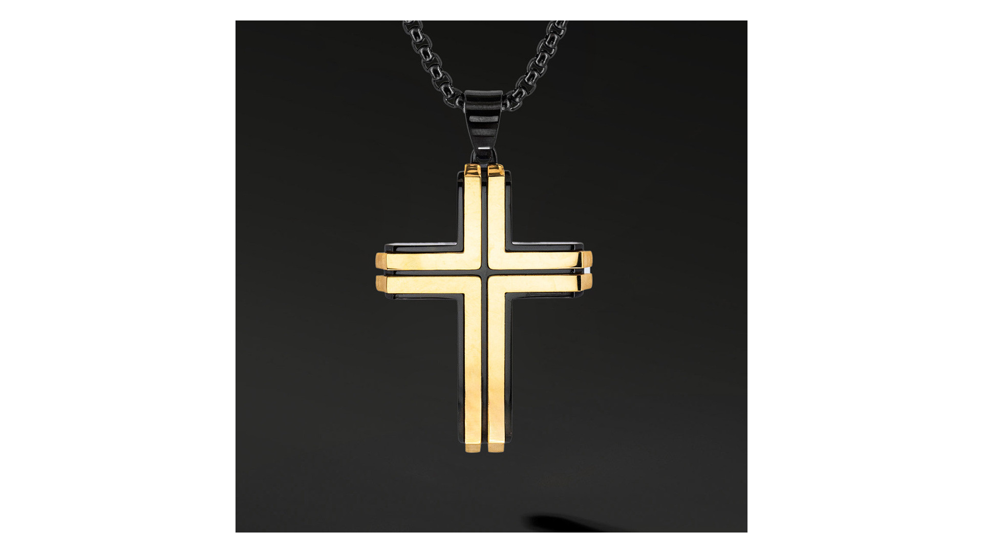 Krzyżyk „Aureon” – stal szlachetna z łańcuszkiem Krzyżyk „Aureon” – stal szlachetna z łańcuszkiem