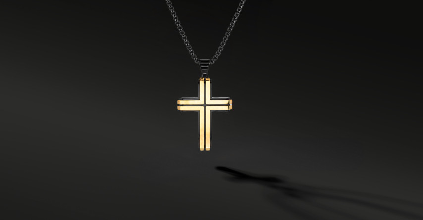 Krzyżyk „Aureon” – stal szlachetna z łańcuszkiem Krzyżyk „Aureon” – stal szlachetna z łańcuszkiem