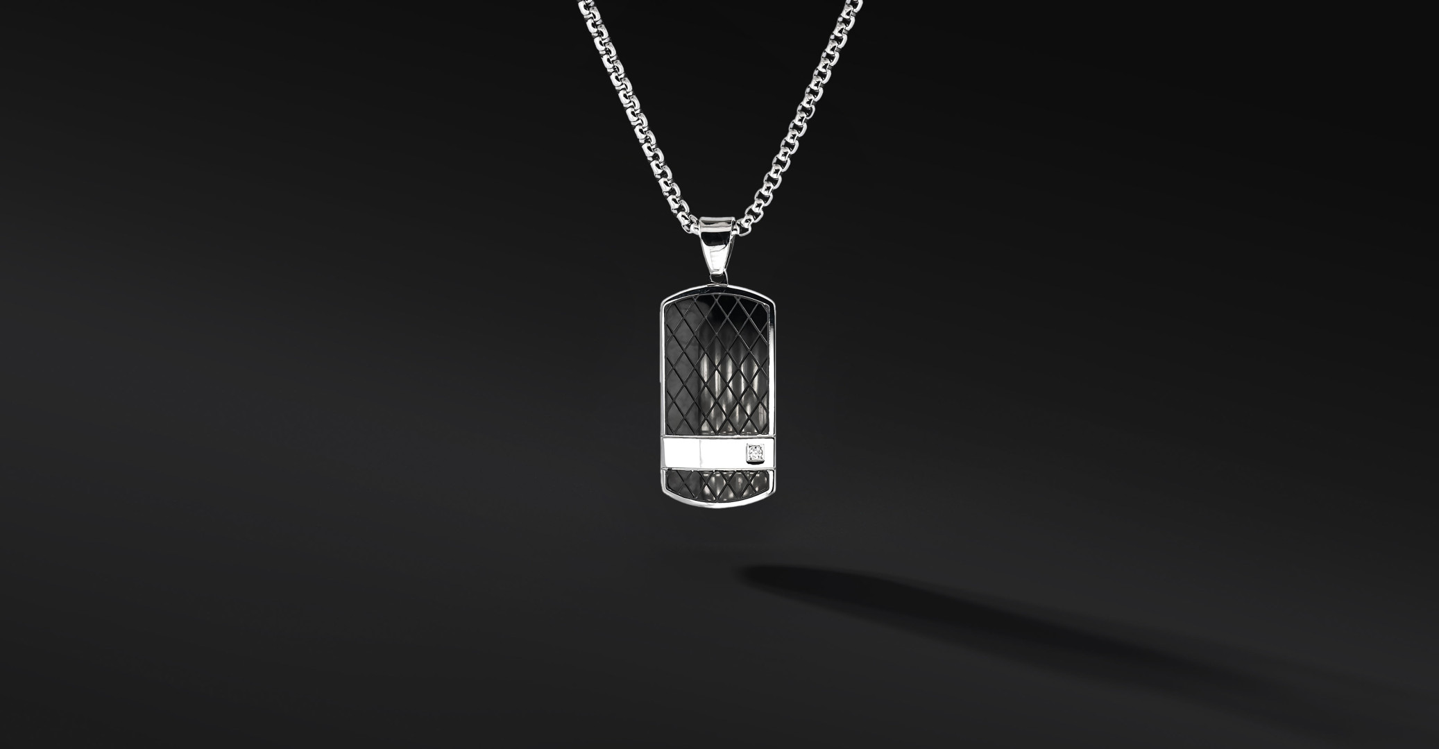 Nieśmiertelnik "Auren" Black (Stal szlachetna) | Enigma Jubiler