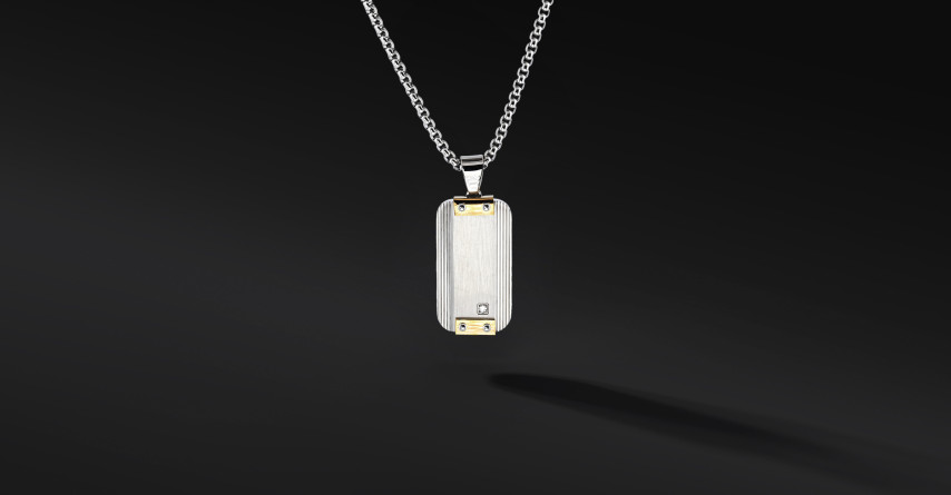 Nieśmiertelnik "Hexon" Silver (Stal szlachetna) | Enigma Jubiler